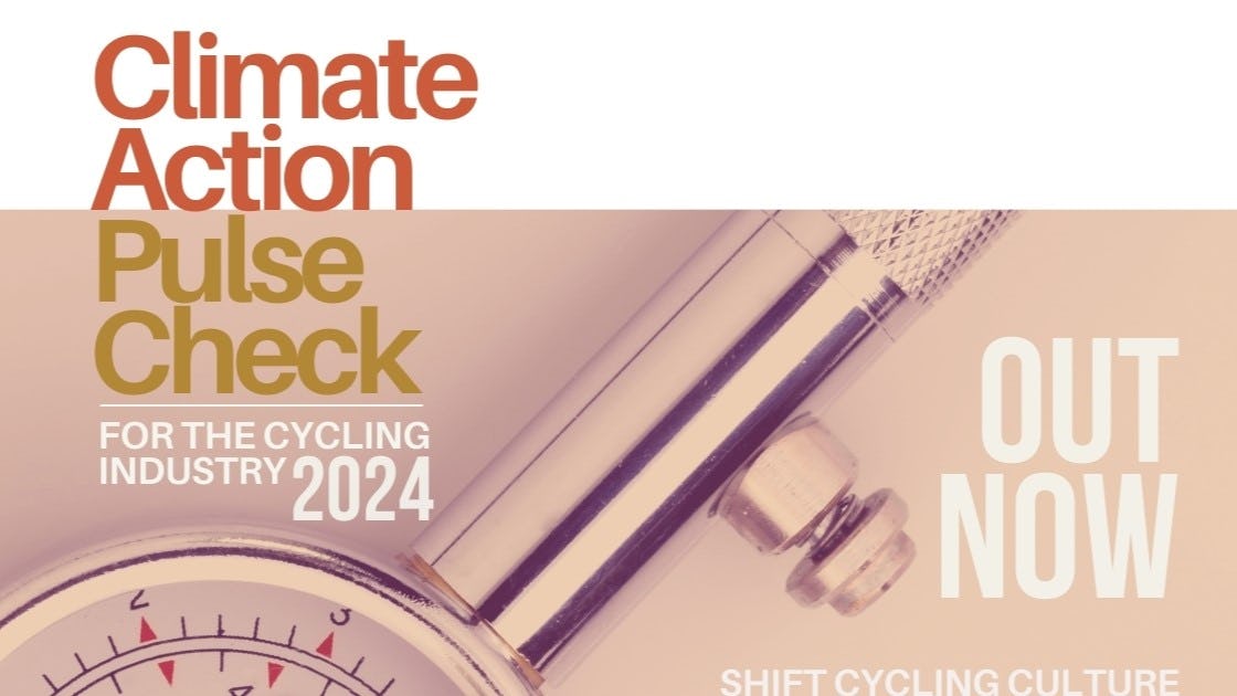 The Climate Action Pulse Check aims to function as an annual assessment of climate action progress within the cycling industry. – Photo Shift Cycling Culture