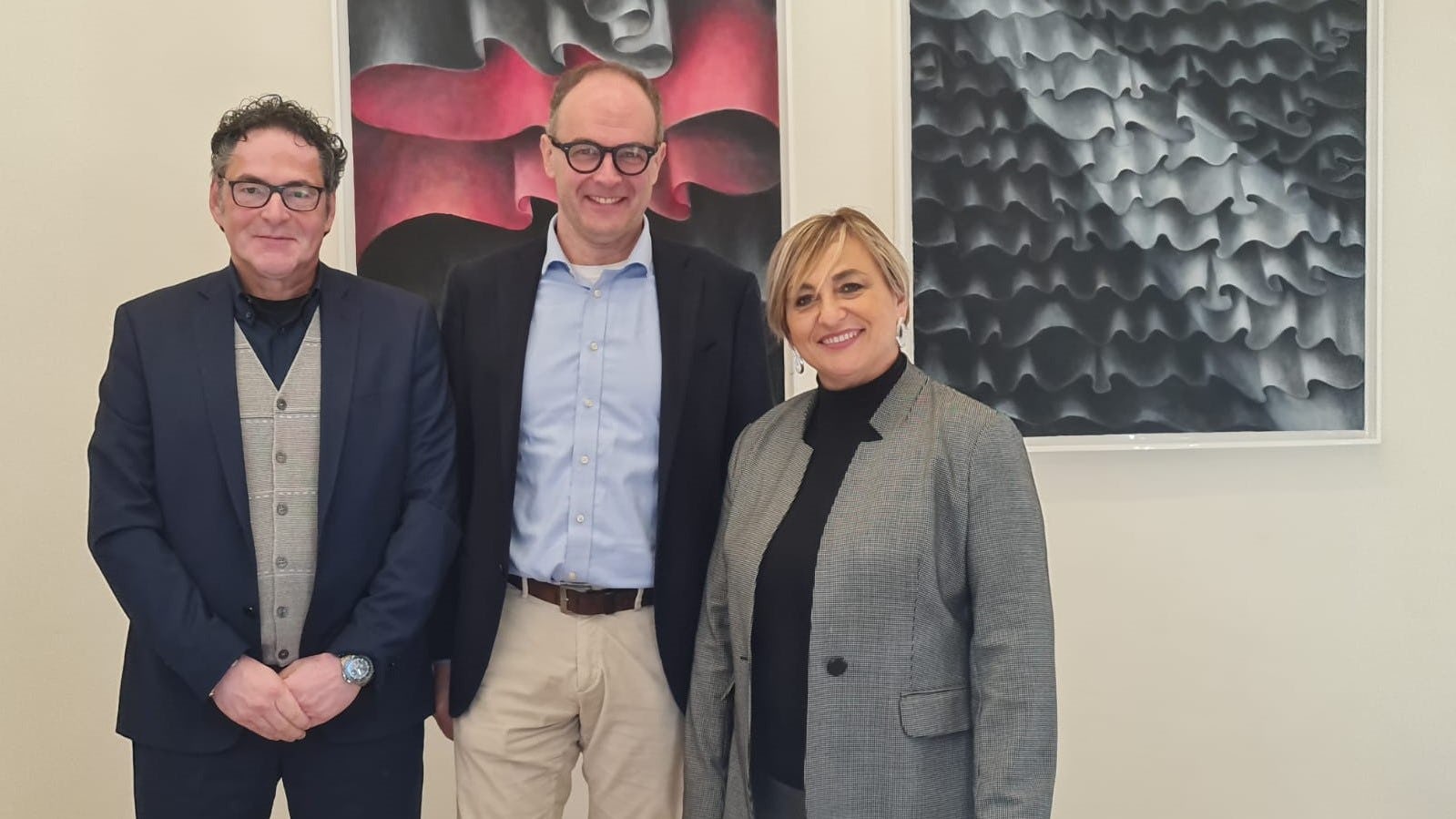 From left to right: Alberto Santinello (CEO Pasasport) Massimo Fregonese (CEO Cytech) Federica Pasato (President Pasasport). - Photo Cytech