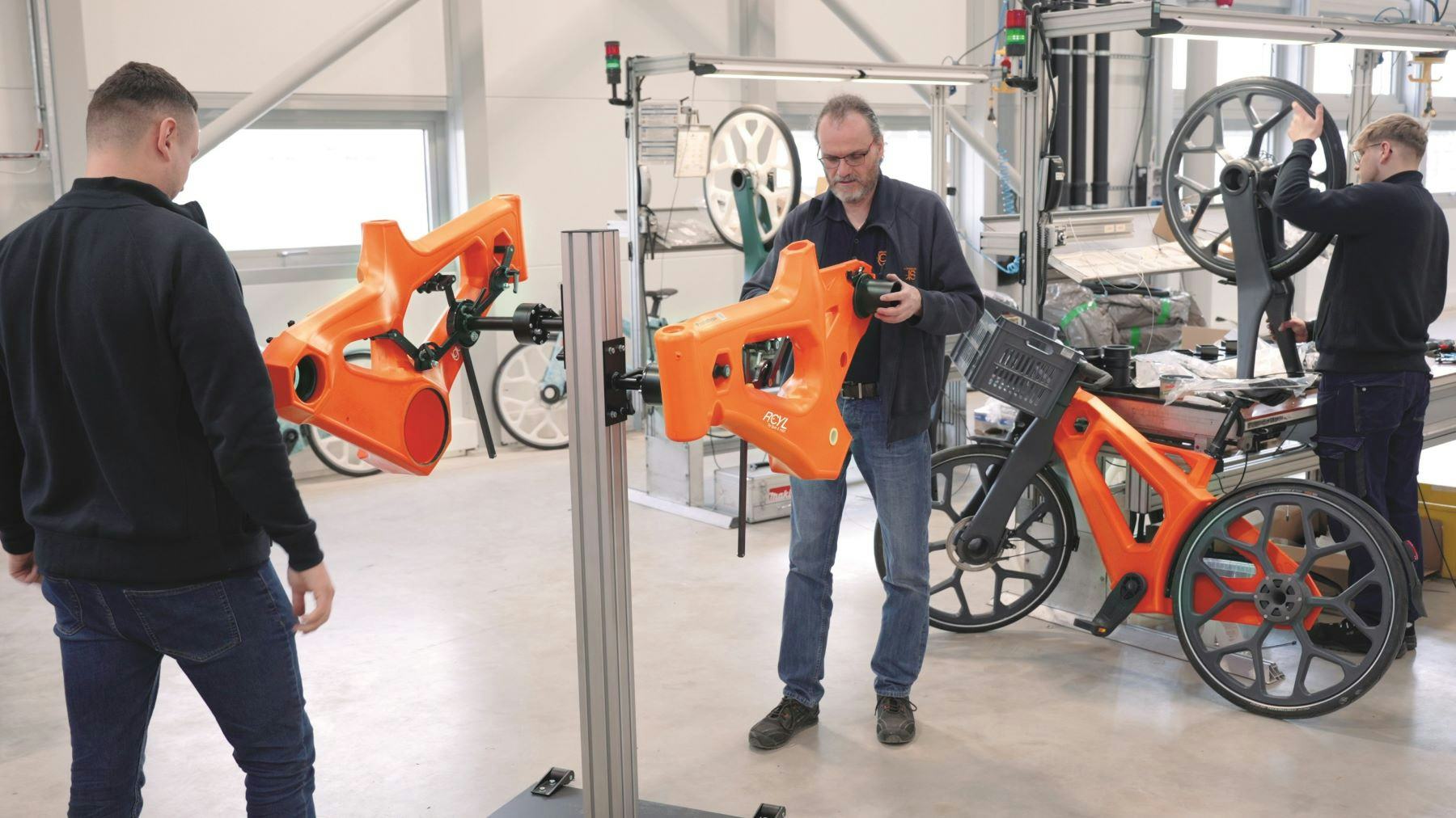 By setting up their own production facility in Cologne, igus aims to manufacture 5,000 bikes for the next season. - Photo igus GmbH