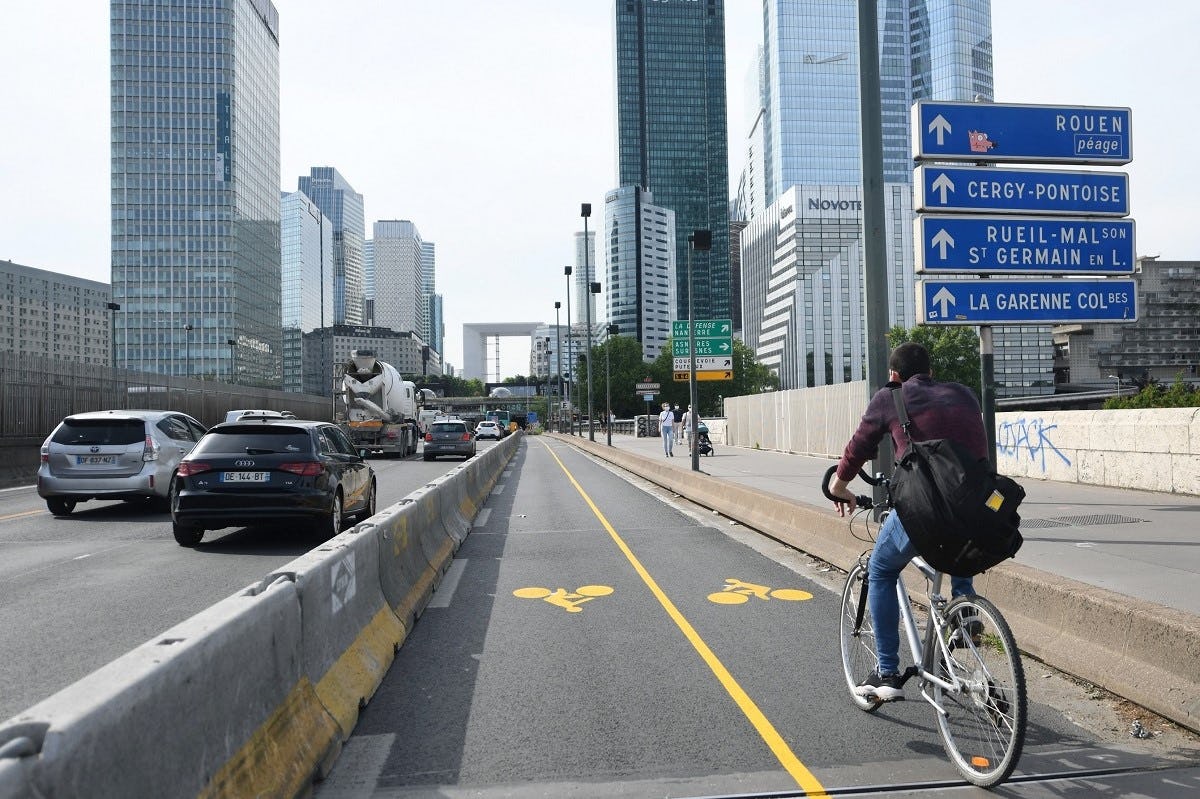 The bicycle industry has a role to play in the current rethinking of urban mobility in the wake of COVID-19. - Photo La Defense