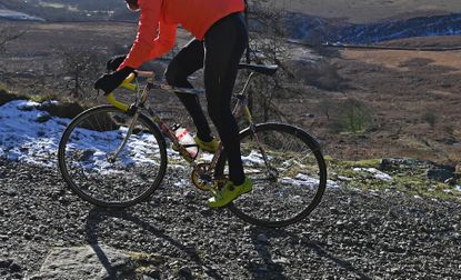 Simon Warren&#039;s fixed gear bike close up