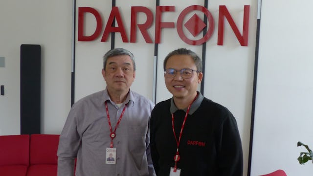 Darfon Europe總裁KS Hor（圖左）及營運總監Felix Tan合影。